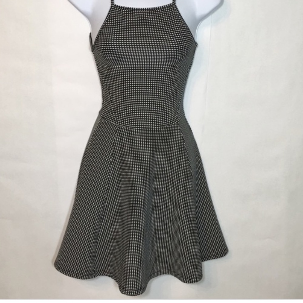 H&M Black and White Skater Dress